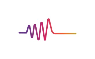 Sound Wave Equalizer Line Logo V16