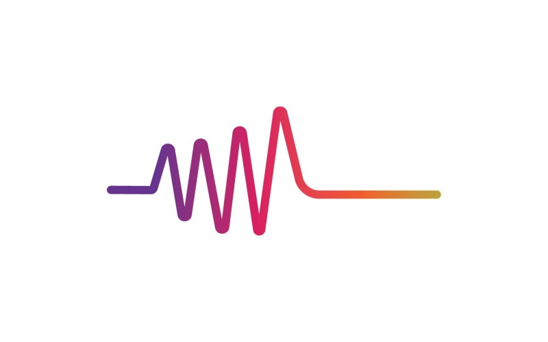 Sound Wave Equalizer Line Logo V16 Logo Template