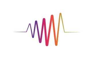 Sound Wave Equalizer Line Logo V17