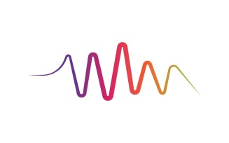 Sound Wave Equalizer Line Logo V20