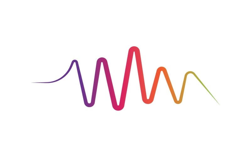 Sound Wave Equalizer Line Logo V20 Logo Template