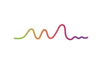 Sound Wave Equalizer Line Logo V4