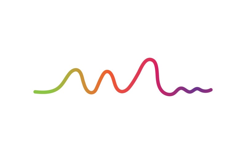Sound Wave Equalizer Line Logo V4 Logo Template