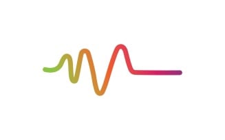 Sound Wave Equalizer Line Logo V6