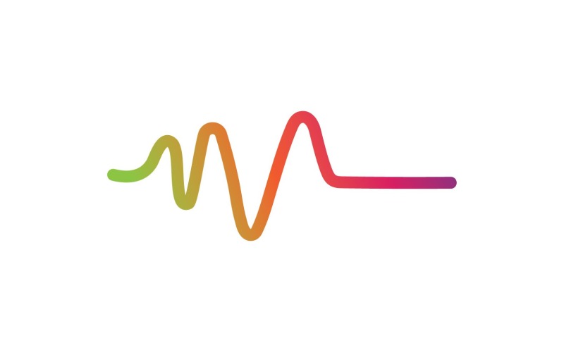 Sound Wave Equalizer Line Logo V6 Logo Template