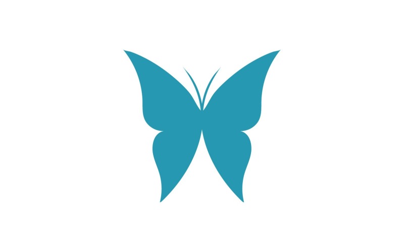 Butterfly Logo Elements Vector Eps V Logo Template
