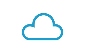 Cloud Blue Vector Logo Vector V2