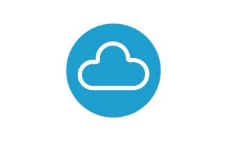 Cloud Blue Vector Logo Vector V4