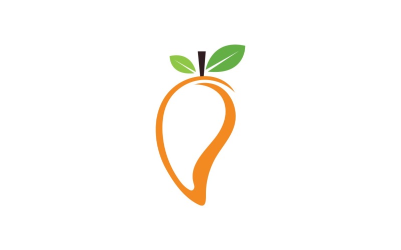 Mango Fruits Logo Symbol Vector V11 Logo Template