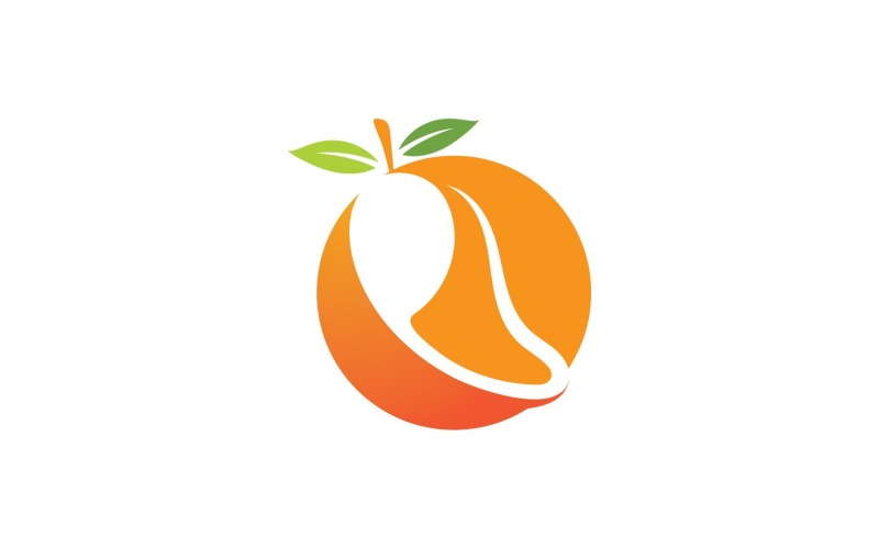 Mango Fruits Logo Symbol Vector V22 Logo Template