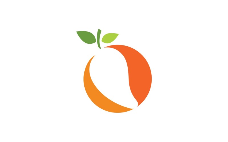 Mango Fruits Logo Symbol Vector V24 Logo Template