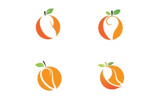 Mango Fruits Logo Symbol Vector V25