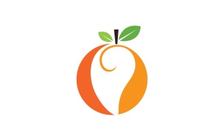 Mango Fruits Logo Symbol Vector V27