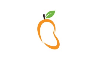 Mango Fruits Logo Symbol Vector V28