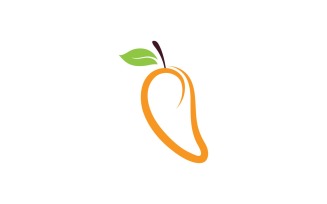 Mango Fruits Logo Symbol Vector V29