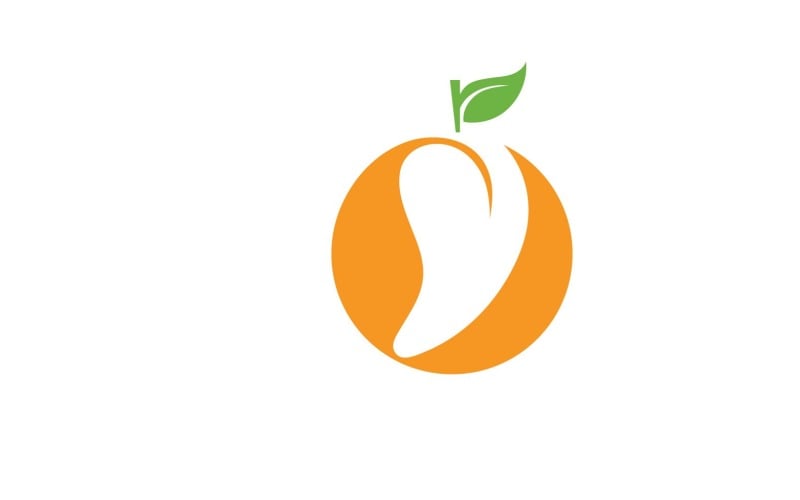 Mango Fruits Logo Symbol Vector V9 Logo Template