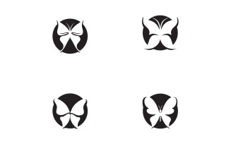 Butterfly Logo Elements Vector Eps V22