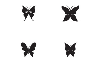 Butterfly Logo Elements Vector Eps V24