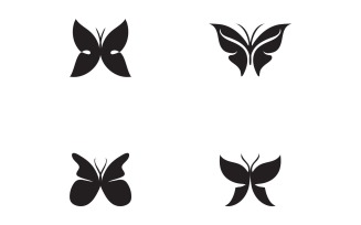 Butterfly Logo Elements Vector Eps V25
