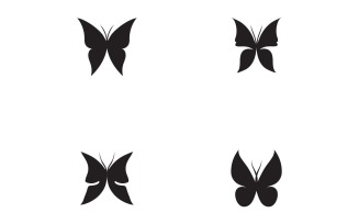 Butterfly Logo Elements Vector Eps V26