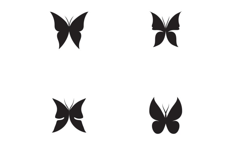 Butterfly Logo Elements Vector Eps V26 Logo Template