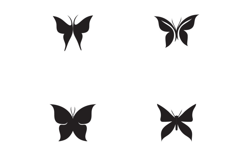 Butterfly Logo Elements Vector Eps V27 Logo Template
