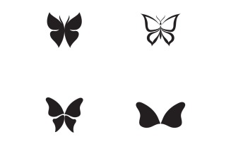 Butterfly Logo Elements Vector Eps V35