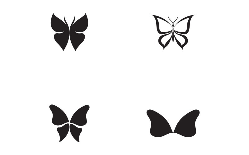 Butterfly Logo Elements Vector Eps V35 Logo Template