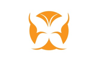 Butterfly Logo Elements Vector Eps V37
