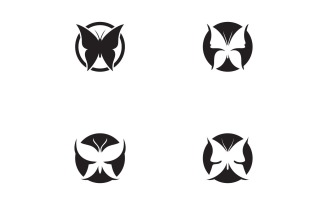 Butterfly Logo Elements Vector Eps V42