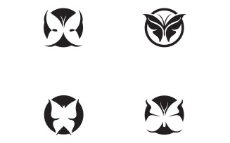 Butterfly Logo Elements Vector Eps V50