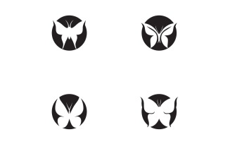 Butterfly Logo Elements Vector Eps V51
