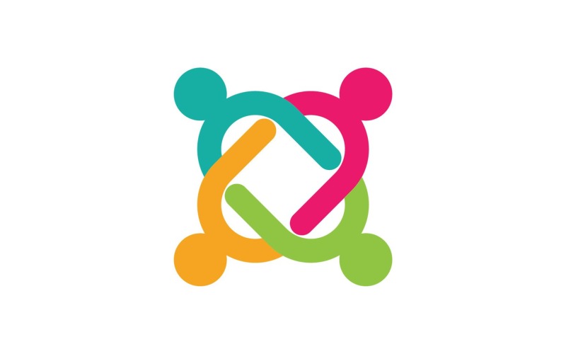 Group People Community Logo Elements V6 Logo Template