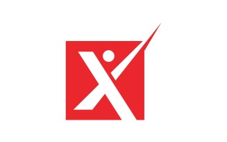 X Letter Business Logo Elements Vector V16