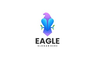 Eagle Color Gradient Logo Design