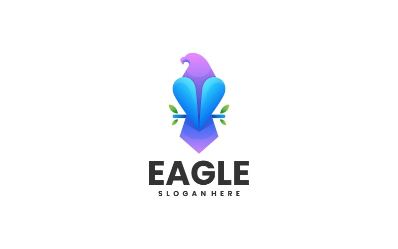 Eagle Color Gradient Logo Design Logo Template