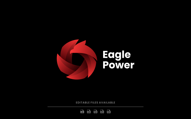 Eagle Power Gradient Logo Logo Template