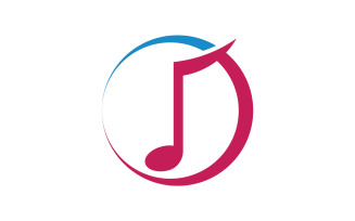 Music Note Logo Elements Symbol Vector V2