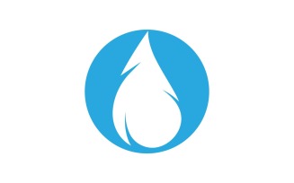 Waterdrop And Leaf Nature Elements Logo V24