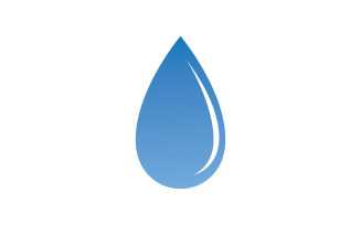 Waterdrop And Leaf Nature Elements Logo V9