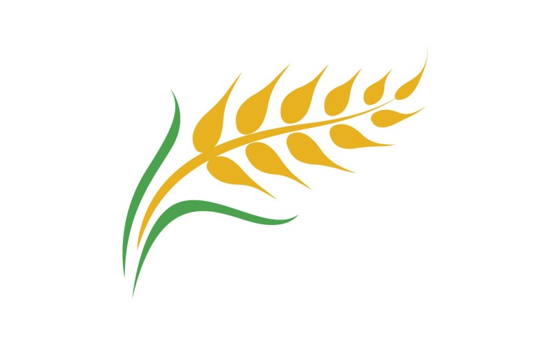 Weat Food Logo And Symbol Health V Logo Template