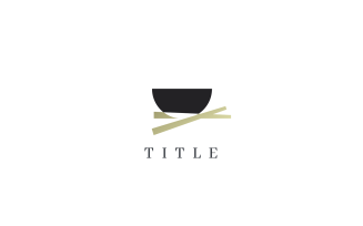 Luxury Angular Restaurant Ramen Noodle Bowl Cuisine Logo