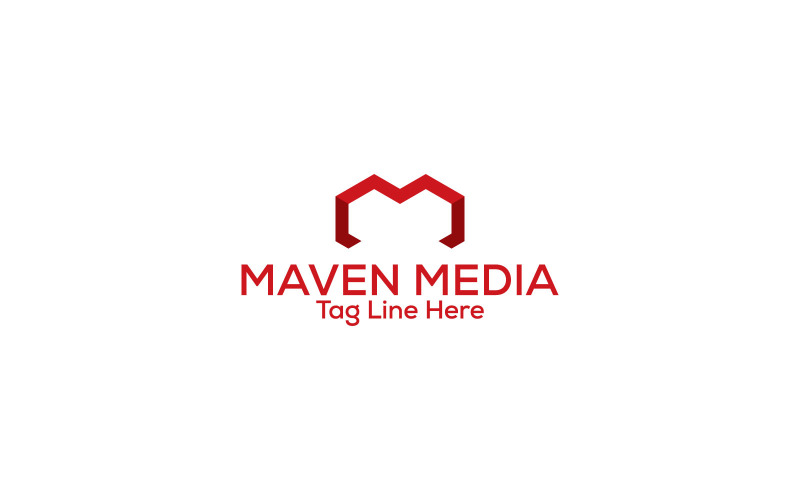 Maven Media M letter logo design Logo Template