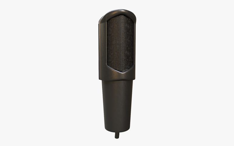 Microphone Mini Low-poly 3D model Model