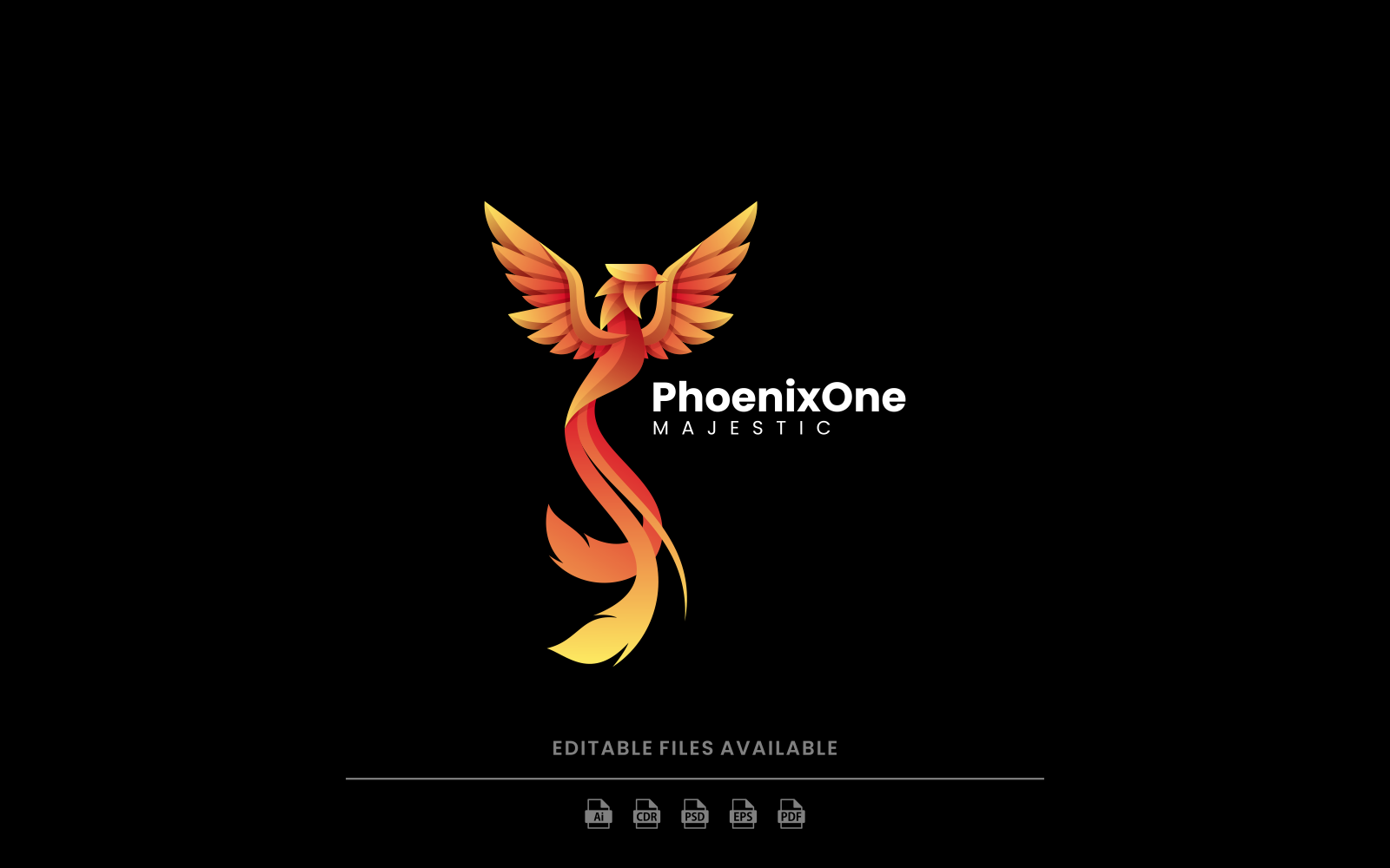 Phoenix Majestic Gradient Logo Style