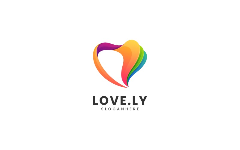 Abstract Lovely Gradient Colorful Logo Logo Template
