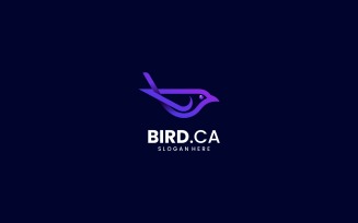 Bird Line Art Logo Design