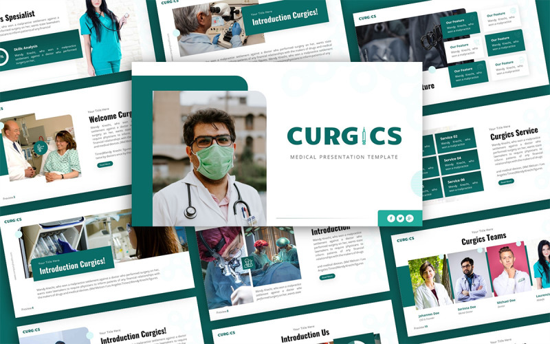 Curgics Medical Multipurpose PowerPoint Presentation Template PowerPoint Template