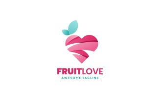Fruit Love Gradient Logo Style