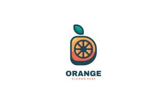 Letter Orange Simple Logo